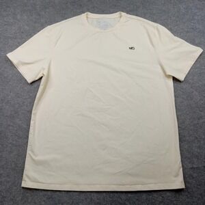 NFQ Shirt Mens 2XL Cream Para Bellum Never Quit Graphic Tee Made in USA